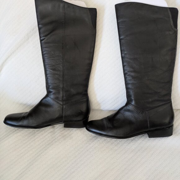WORTHINGTON - Tall Black Leather Boots - Picture 3 of 5